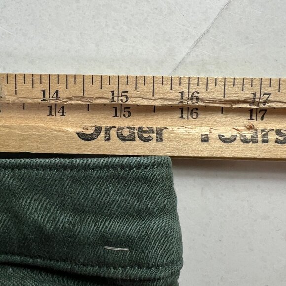 Abercrombie Fitch Jeans Womens 31x32* 90s Straight High Rise Green Denim Tag 30L - Picture 16 of 16